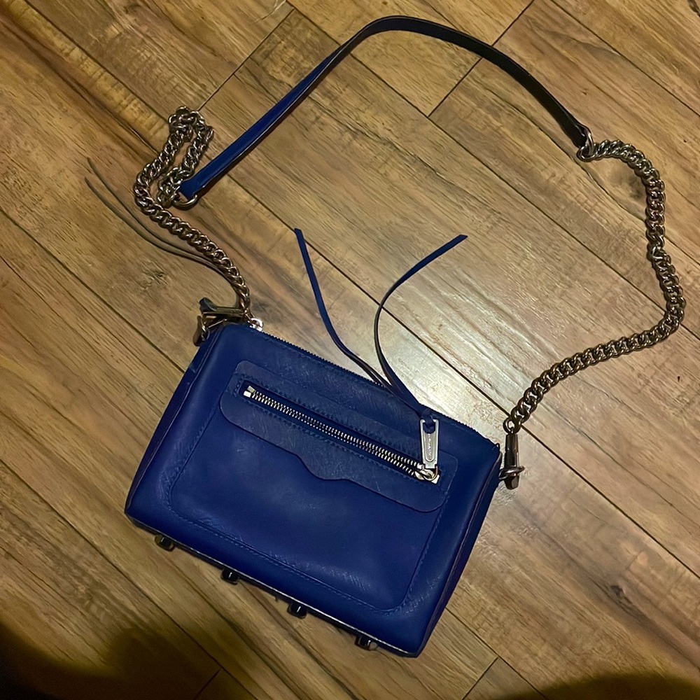 Rebecca Minkoff Avery Saffiano Bright Blue - Picture 2 of 6